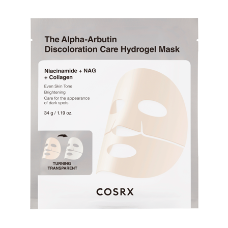 COSRX The Alpha-Arbutin Discoloration Care Hydrogel Mask, 3 stk.
