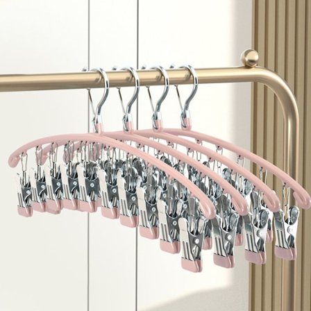 Upotettu muoviripustin Multi Clip Ripustin PINK