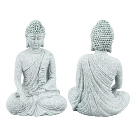 Liten Buddha-dekorasjon Utsøkt håndverk Grønn sandstein Buddha-pynt for fiskekar Zen sittende Buddha (FMY)