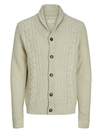 Jjcraig Knit Shawl Neck Aw24 Jack & J S Green