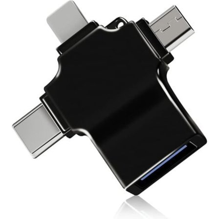 OTG USB 3 till Universal Adapter, Micro/USB C till USB 3.0 Adapter, Kompatibel med Mobiltelefon/Dator, Stöder USB-minne