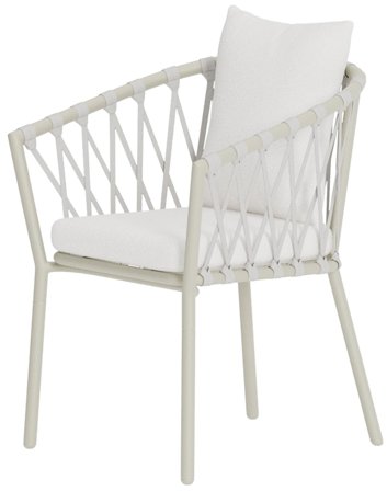 Venture Home Linos Matstol vit, 2-pack, Utemöbler