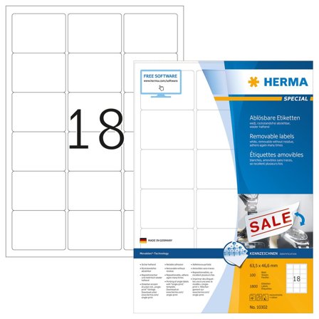 Herma Etiketter HERMA Movables 63,5x46,6 (100)
