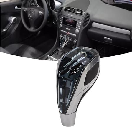 LED Krystal Gear Knob Hoved 7 Farver Automatisk Switch Berøringsaktiveret til M12 M10 M8 Bil Gearskifterstang