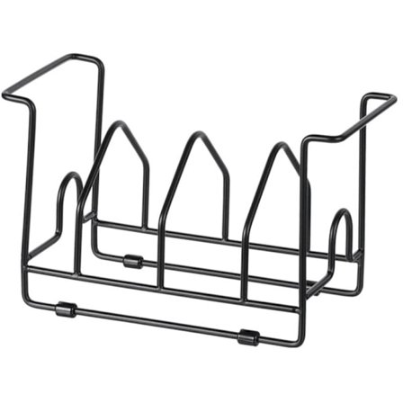 Skærebræt opbevaringsstativ skærebræt holder køkken bordplade grydelåg lodret opbevaringsstativ (sort)