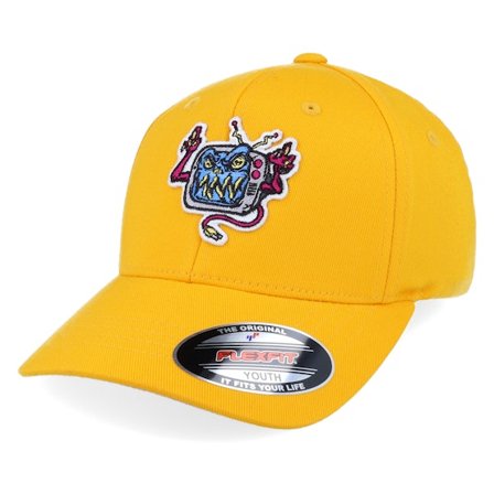 Kiddo Cap - Yellow - flexfit - Cap - Kids Tv Monster Yellow Flexfit - Hatstore