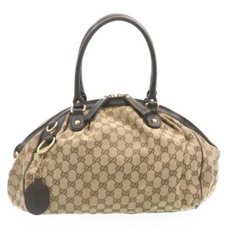 Gucci Vintage Pre-owned Canvas totes , Beige , Dames , Maat: ONE Size Vintage Tassen