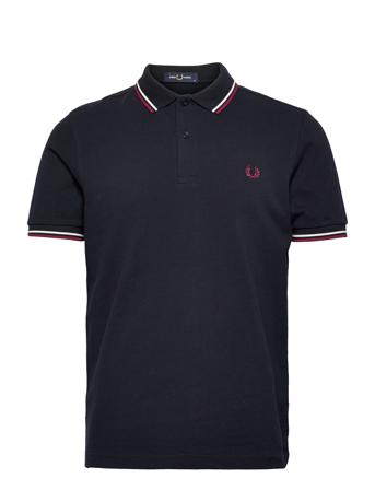 Twin Tipped Fp Shirt Blue Fred Perry