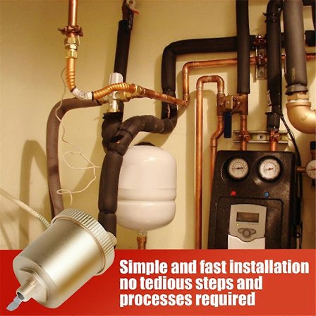 Automatisk udluftningsventil sæt, 1/8 tomme automatisk luftudluftningsventil, kompakt messing automatisk flydeventil