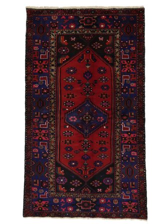 Noué À La Main Hamadan Tapis 123X210 D'orient De Laine Petit