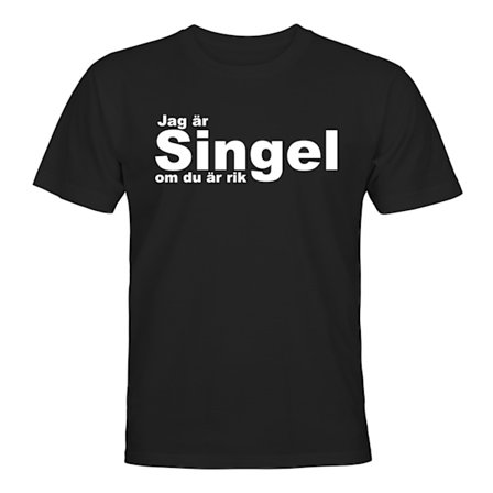 Singel Om Du Är Rik - T-SHIRT - HERR