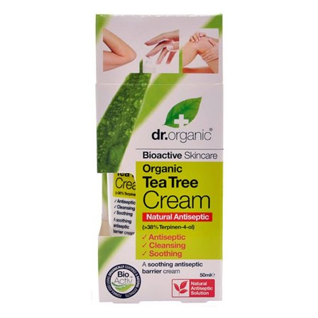 Dr. Organic Tea Tree Antiseptisk Cream 50 ml, Skincare, Kropspleje, Bodylotion