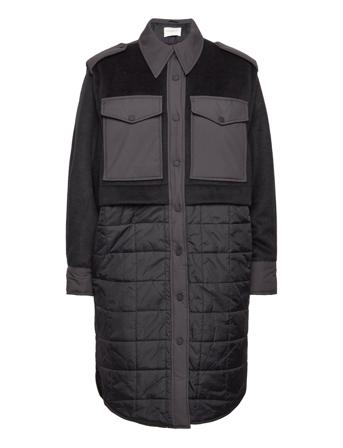 Cmbelle-Coat Fodrad Rock Svart Copenhagen Muse