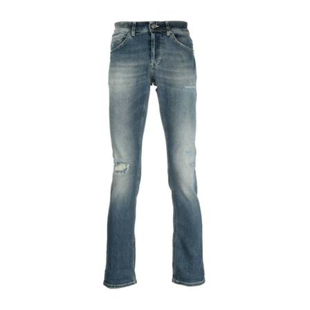 Dondup, Up 232 Ds 0323 DI6 Trousers Blauw, Heren, Maat:W30