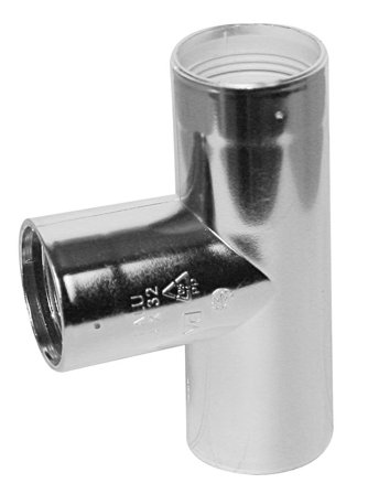 Faluplast 2910372 T-rør 3-muffe, 40 mm, Innendørsavløp