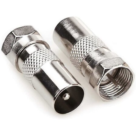 Hane Adapter till Hane Koaxial Jack, TV Antenn Koaxialkabel F Kontakter Satellit Adapter F Typ Skruv Kontakt Strömuttag för RF Converter -Pack