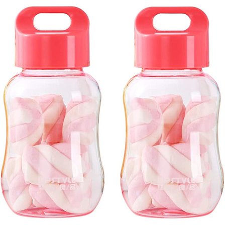 6oz Barnvattenflaska i Plast för Skolan, Livsmedelskvalitet, Mini, Söt, Resa, Sport, Bred Mun, Muggar i Bulk för Mjölk/Kaffe/Te, Köksförvaring