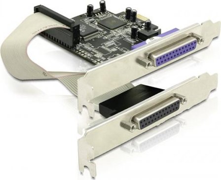 Delock PCI Express Card 2 x Parallel - Parallelladapter - PCIe - parallell - 2 porter