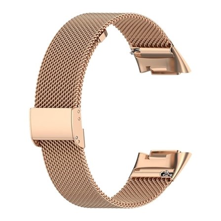 Fitbit Charge 5 klockarmband i lyxig stil - Roséguld