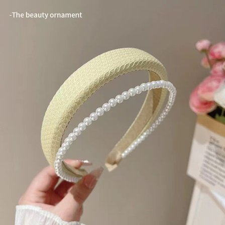 Dame hårbånd gule hårbånd brede hårbånd 70-talls hårbånd f