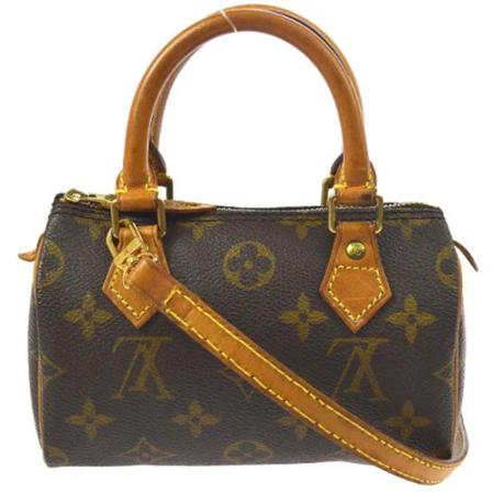 Louis Vuitton Vintage, Pre-owned Canvas handbags Bruin, Dames, Maat:ONE Size,leather