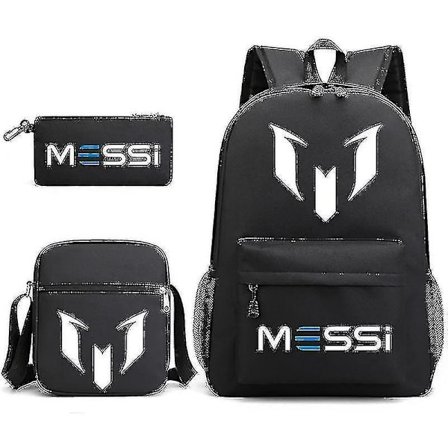 En 3st Fotboll Messi Ryggsäck 's Ryggsäck Kvinnor Män Rese Laptop Tonåringar Molas Totes Sac