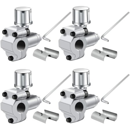 Sett - 4 deler BPV-31 Kjøleskap Kran Piercing Ventilsett Passer 1/4", 5/16", 3/8" OD Slange for Klimaanlegg, HVAC