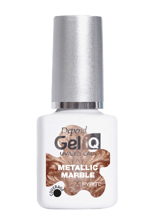 Depend Gel iQ - Metallic Marble Nagellack Dam Guld 5ML