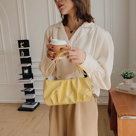 Dame skuldertaske flettet bælte messenger taske håndtaske sammenklappelig taske lille firkantet taske