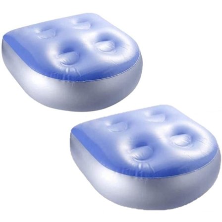2 stk Oppblåsbare Sitteputer, Boblebad Pute Spas Booster Se