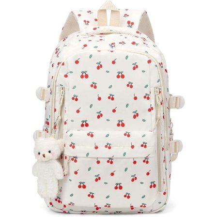 Rygsæk Dame med Blomstermønster – Laptoprygsæk Skoletaske til Arbejde & Studier