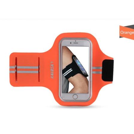 Praktisk universal sportsarmbåndetui op til 5,5'' Orange