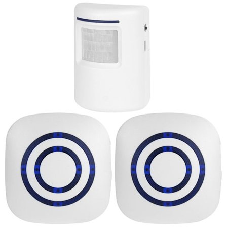 Trådlös Dörrklocka Rörelsesensor Dörrklocka Larmdetektor Butik Välkomstklocka UK