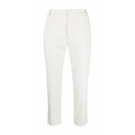 Dondup, Trousers Wit, Dames, Maat:S,Cotton