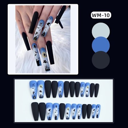 Halloween falske negle græskar negle WM-10 WM-10