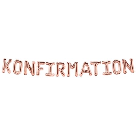 Ballonggirlang Konfirmation Roséguld