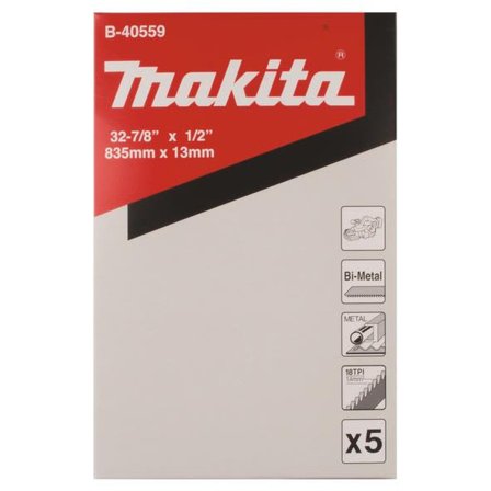 Makita B-40559 Bandsågsblad 5-pack, 18T, Såga