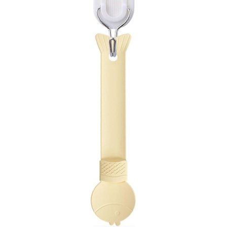 Kattgodis Matningssked | Skjutbar Rempress Kattmatare | Flytande Snacks för Husdjur (FMY)