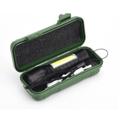 Alumiininen teleskooppinen zoom-taskulamppu, erittäin kirkas, vedenpitävä, kannettava minivalo ulkokäyttöön