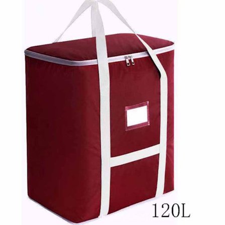 Peittojen säilytyspussi Vaatteiden säilytyspussi PUNAINEN L120L 120L
