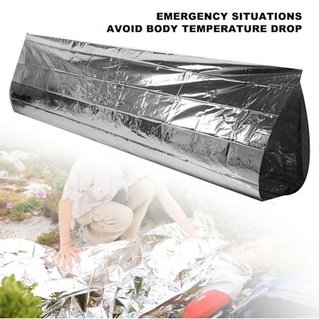 Nød Telt Tæppe Sovepose Udendørs Overlevelse Reflekterende Vandtæt Shelter