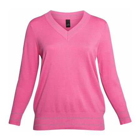Adia Logan Strik Pink, Dame Striktrøjer, Størrelse: 3Xl/4Xl