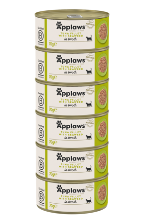 Applaws - Tunfiskfilet med tang og tare 70 g x 24 - Katt - Kattefôr & kattemat - Våtfôr og våtmat - ZOO.no