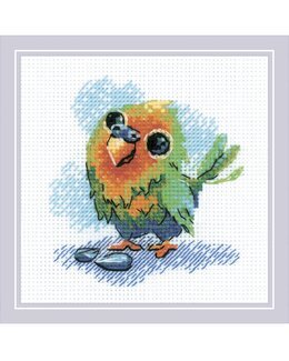 Stickpackung Bild Papagei