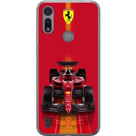 Yhteensopiva Puhelinkuori Motorola Motorola Moto E6i Ferrari Formula 1 -auto ikonisessa punaisessa muotoilussa urheilullisella tarkkuudella