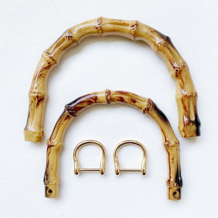 4 stk. bambustaske håndtag, taske håndtag bambustaske håndtag håndtag til taske