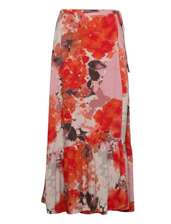 Slvioletta Skirt Knelangt Skjørt Rød Soaked In Luxury*Betinget Tilbud