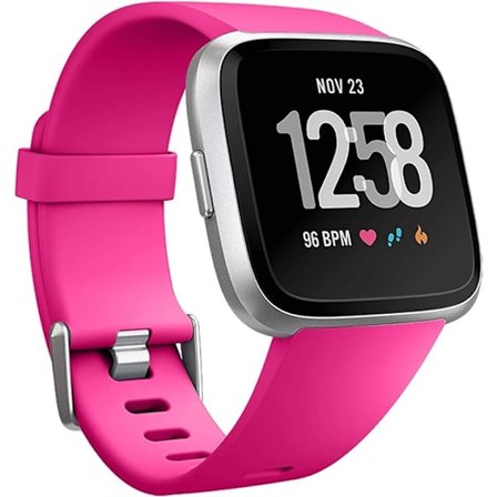Smartwatch-armbandet är kompatibelt med Fitbit Versa Smartwatch, Versa 2 och Versa Lite se-klockor för kvinnor och män( Rose Pink-L)