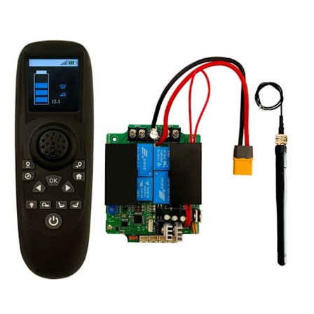 Langaton kauko-ohjaussarja sopii hinausaluksille Helppokäyttöinen yhden käden lähetin 12V 24V Suuri tehovastaanotin