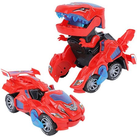 Transforming Dinosaur Toy, 2 In 1 Automatic Dinosaur Transformer Toy